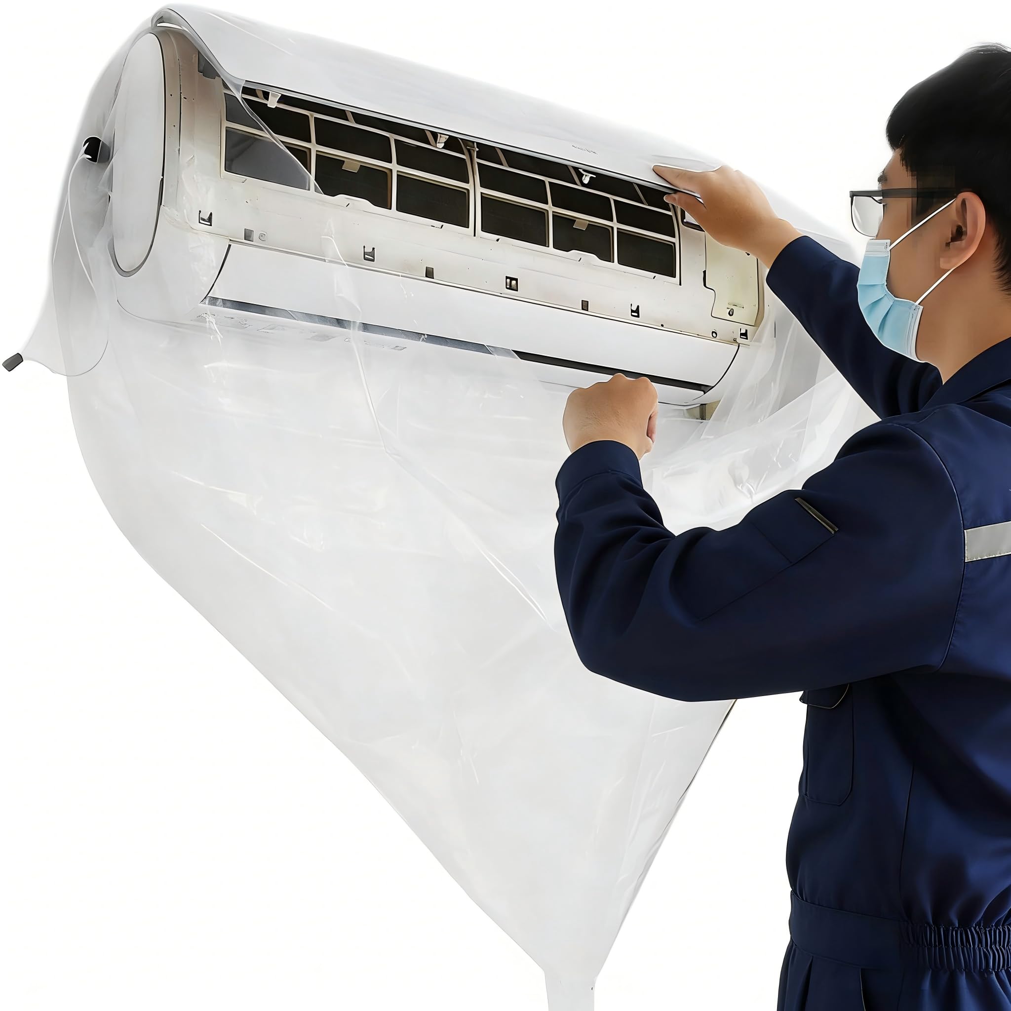 エアコン洗浄カバー　２個 Amazon.co.jp: エアコン洗浄 エアコン掃除 カバー エアコン洗浄カバー